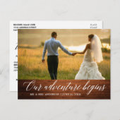 書道結婚の森の冒険が始まる ポストカード (正面/裏面)