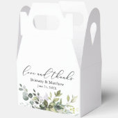 書道結婚の緑の愛感謝してい切 フェイバーボックス (見開き)