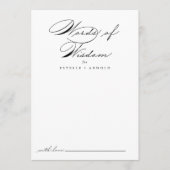 書道結婚の英知アドバイスカード アドバイスカード (正面)