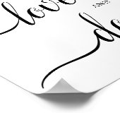 書道結婚の「愛とドーナツ」の看板 ポスター (角)