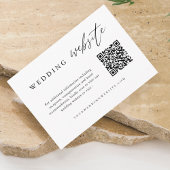 書道結婚のQRコードの結婚ウェブサイト エンクロージャーカード