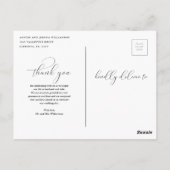 書道結婚のThank You Post Card ポストカード (裏面)