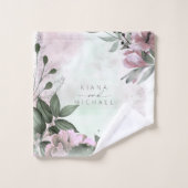 書道結婚フローラのMauve ID771 バスタオルセット (ウォッシュタオル)