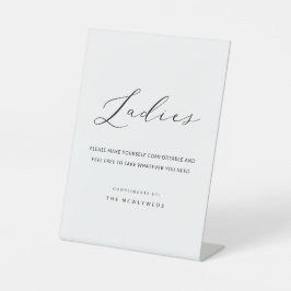 書道結婚婦人用トイレ 台座サイン