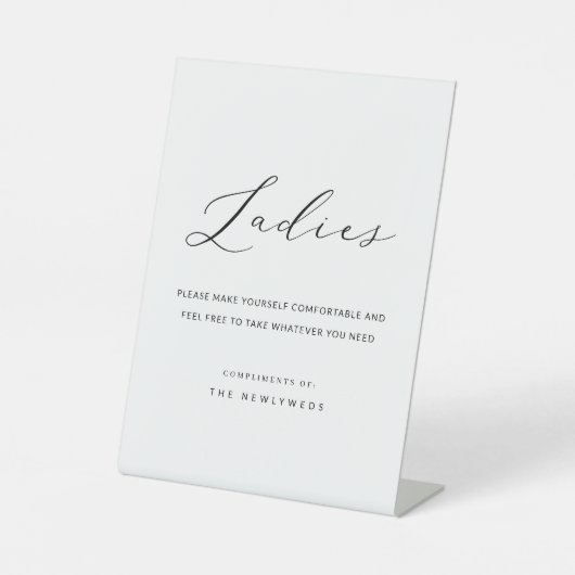 書道結婚婦人用トイレ 台座サイン (正面)