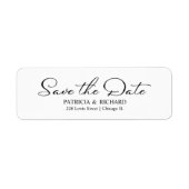 書道結婚式を保存する日付差出人住所L ラベル (正面)