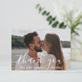 書道結婚式スタイリッシュの写真 サンキューカード (スタンド正面)