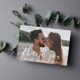 書道結婚式スタイリッシュの写真 サンキューカード