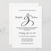 書道結婚式招待状 招待状 (正面/裏面)