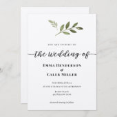 書道結婚式招待状 招待状 (正面/裏面)