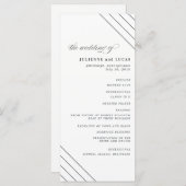 書道結婚式計画 |黒 プログラム (正面/裏面)