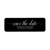 書道結婚式Save The Date差出人住所 ラベル (正面)