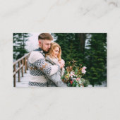 書道結婚詳細WebサイトQRフォトグリーン エンクロージャーカード (裏面)