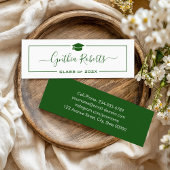 書道緑字卒業生 スキニー名刺