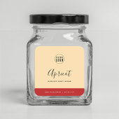 書道編集可能カラーコントラスト製品ラベル スクエアシール