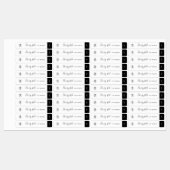 書道編集可能カラーコントラスト製品ラベル ラベル (シート)