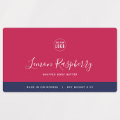 書道編集可能カラーコントラスト製品 ラベル (デザイン1)