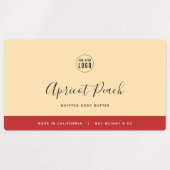 書道編集可能カラーコントラスト製品 ラベル (デザイン1)