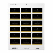 書道編集可能カラーコントラスト製品 ラベル (フルシート)