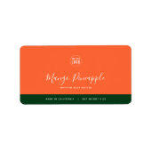 書道編集可能カラーコントラスト製品 ラベル (正面)