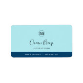 書道編集可能カラーコントラスト製品 ラベル (正面)