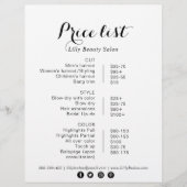 書道美しいサロン価格表 (正面)