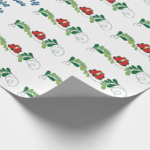 書道脚素晴らしい母の日の贈り物 ラッピングペーパー (角)