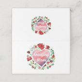 書道脚素晴らしい母の母の日ハート プレイスカード (外部開封)