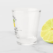 書道自家製リモンチェロ水彩レモン ショットグラス (右)