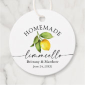 書道自家製リモンチェロ水彩レモン フェイバータグ (正面)