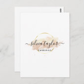 書道芸術イヤリング表示カード ポストカード (正面/裏面)