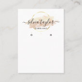 書道芸術イヤリング表示カード 名刺 (正面)