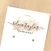 書道芸術イヤリング表示カード 名刺