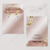 書道芸術モダンイヤリング表示カード 名刺 (正面/裏面)