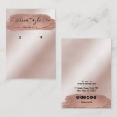 書道芸術モダンイヤリング表示カード 名刺 (正面/裏面)