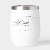 書道華美ハート花嫁ブラックID1025 (背面)