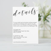 書道詳細カードテンプレート白黒 エンクロージャーカード (スタンド正面)