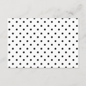 書道詳細カードテンプレート白黒 エンクロージャーカード (裏面)