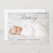 書道誕生写真はがき 案内ポストカード (正面/裏面)