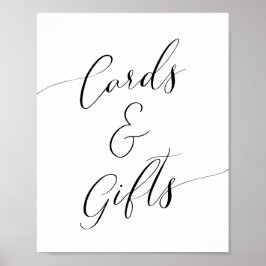 書道赤ちゃんシャワーカードとギフトサイン ポスター