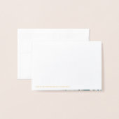 書道金ゴールドが私のメイド・オブ・オーナー(花嫁付き添い人) 箔カード (裏面封筒付き)