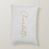 書道金ゴールドカラーグレーカスタム個人編集 アクセントクッション (裏面(縦))