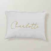 書道金ゴールドカラーグレーカスタム個人編集 アクセントクッション (裏面)