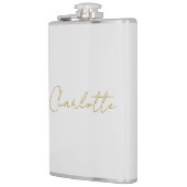 書道金ゴールドカラーグレーカスタム個人編集 フラスク (左)