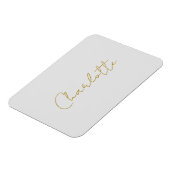 書道金ゴールドカラーグレーカスタム個人編集 マグネット (左側)