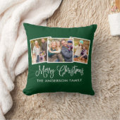 書道3写真メリークリスマスグリーン クッション (ブランケット)