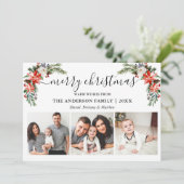 書道3写真水彩冬フローラ シーズンカード (スタンド正面)