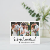 書道3得結婚した枚 ポストカード (スタンド正面)