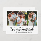 書道3得結婚した枚 ポストカード (正面/裏面)