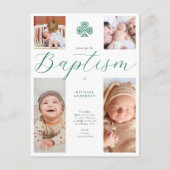 書道4フォトクロスシャームロックアイリッシュバプテスマ ポストカード (正面)